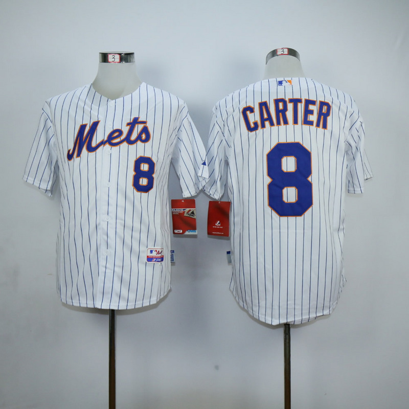 Men New York Mets #8 Carter White MLB Jerseys